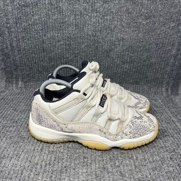 Nike Air Jordan 11 Low Retro Snakeskin Light Bone Women’s 8.5 (7Y) CD6847-002 - Picture 1 of 9